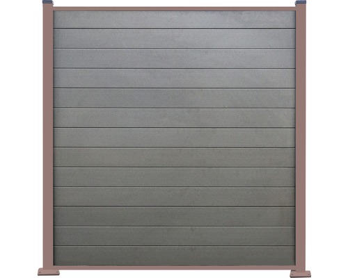 Konsta aluminium paal voor steekhek, 7 x 7 x 91 cm, bruin