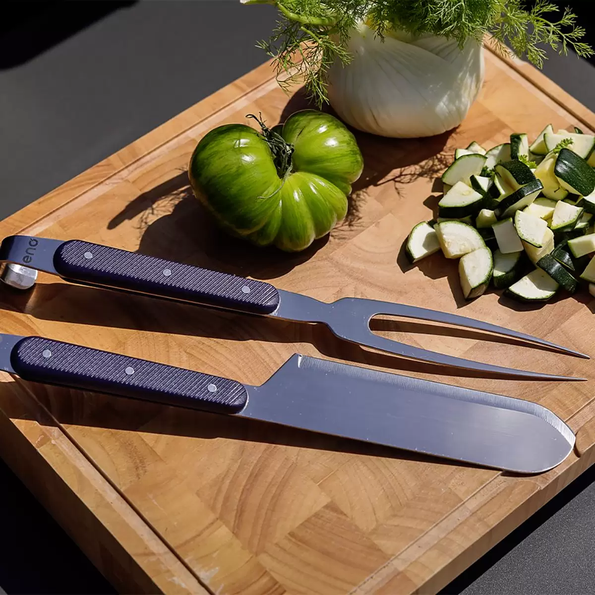 Grillmesser -und Gabel-Set