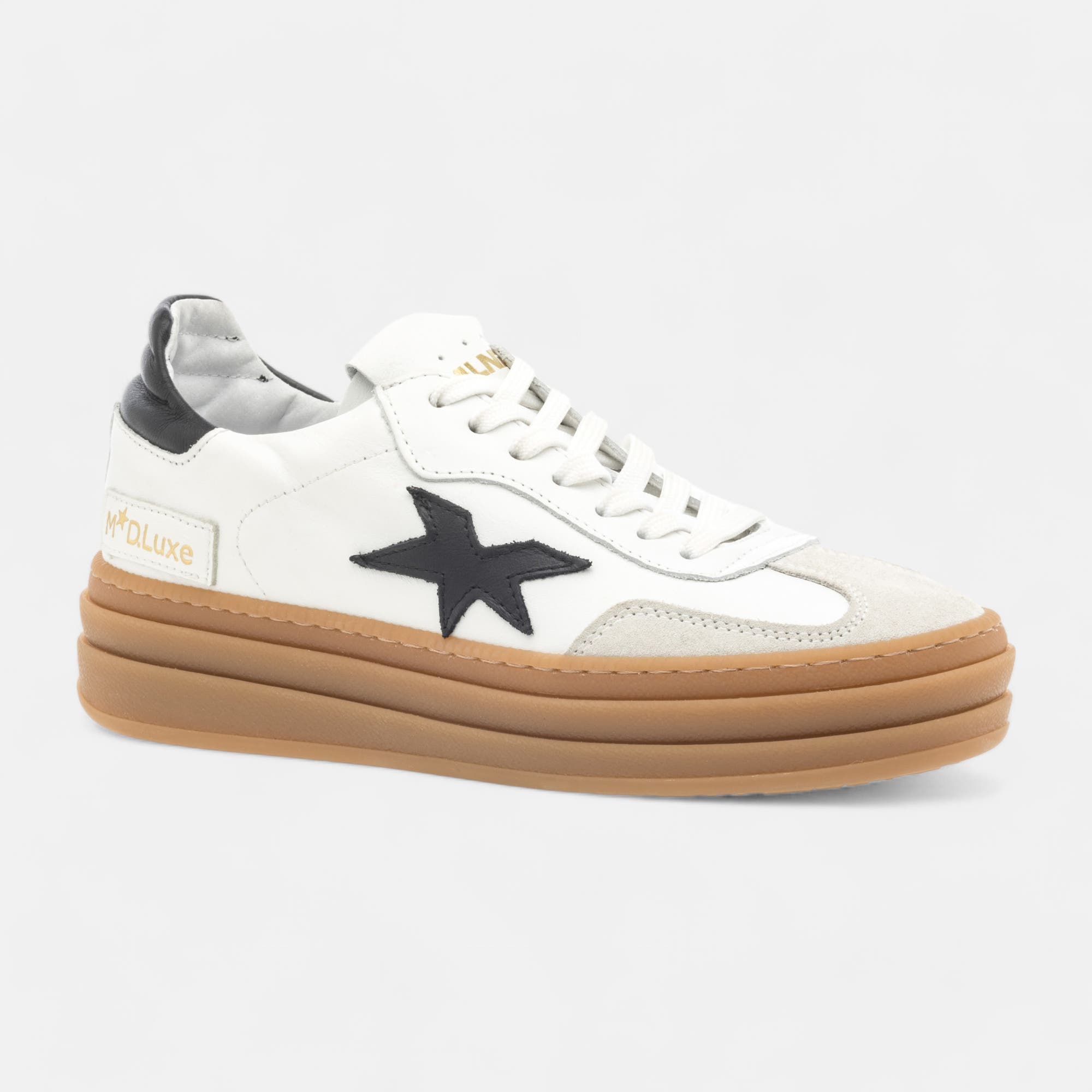 Baskets basses Femme en cuir blanc