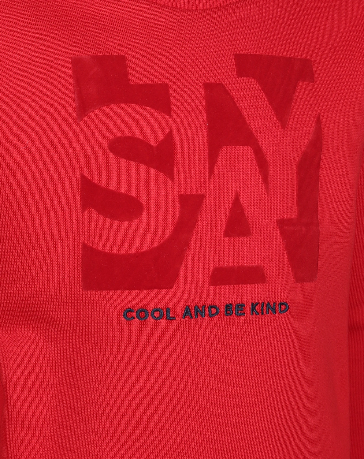 Sweatshirt STAY COOL AND BE KIND in rot