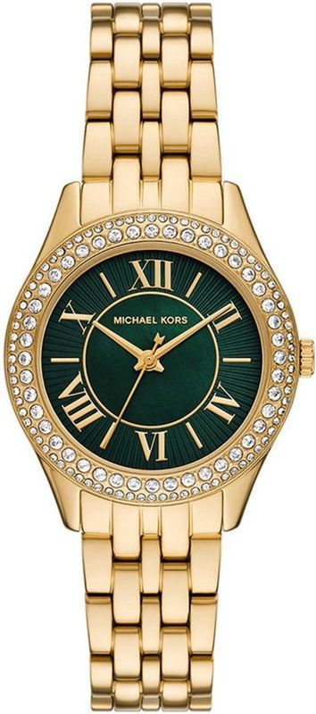 Michael Kors - Harlowe - Horloge - Goud - Analoog - 33 mm