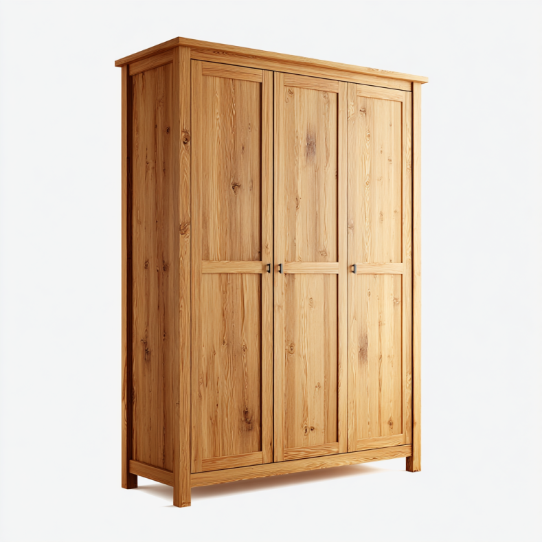 Armoire en bois massif à 3 portes - Unlimited