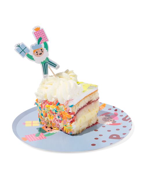 8 assiettes à dessert en carton Ø17.5cm Saint-Nicolas