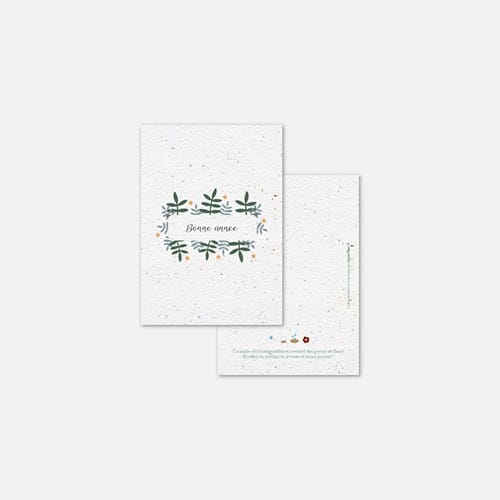 Carte à planter - bonne année, feuillage