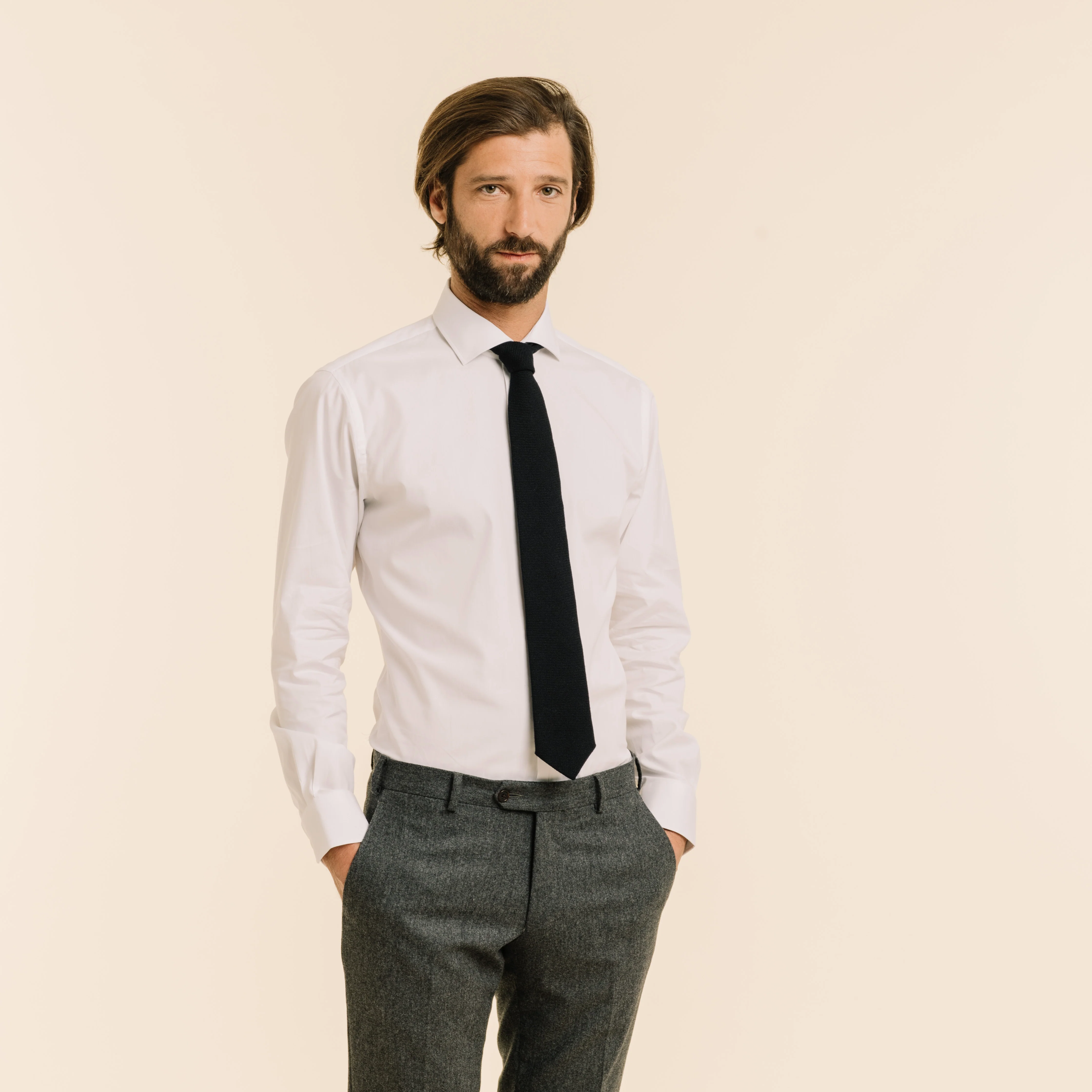 Dark blue tie