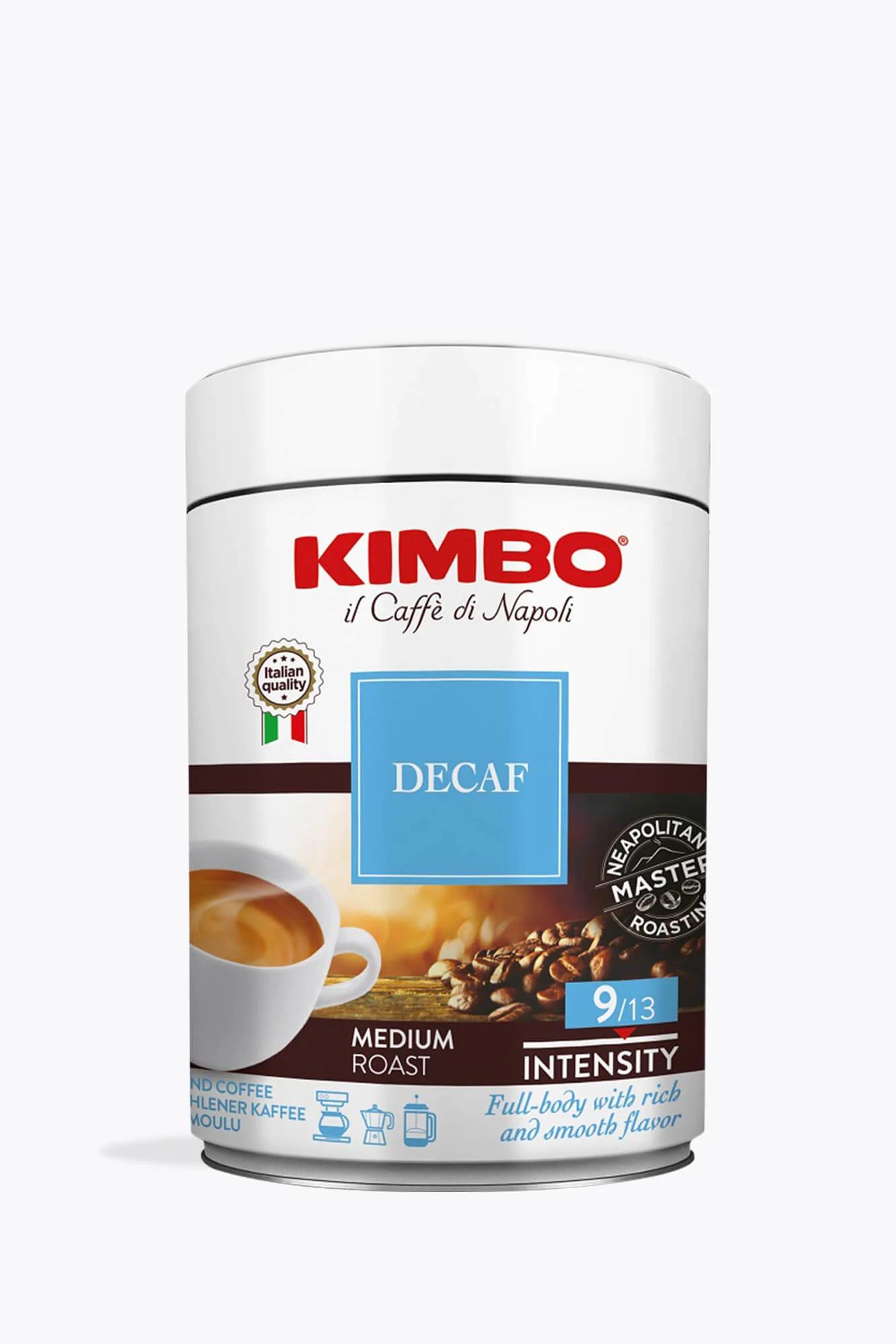 Kimbo Espresso Decaffeinato gemahlen 250g Dose