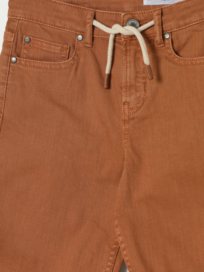 Bermuda jeans confortável - Fúcsia