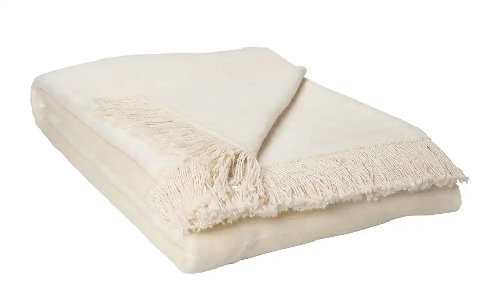 como Kuscheldecke mit Fransen Sophia