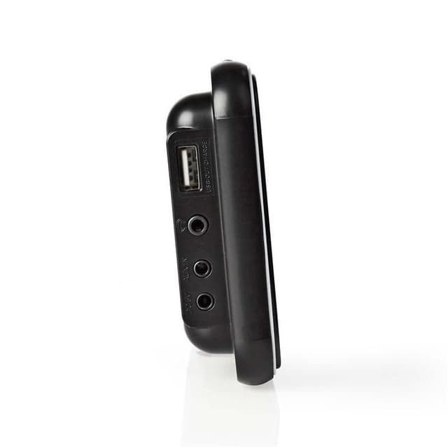 Nedis Digital vækkeur Radio | LED Display | 1x 3.5 mm Audio Input | Tidsprojektion | AM / FM | Snooze funktion | Sleep timer | Antal alarmer: 2 | Sort