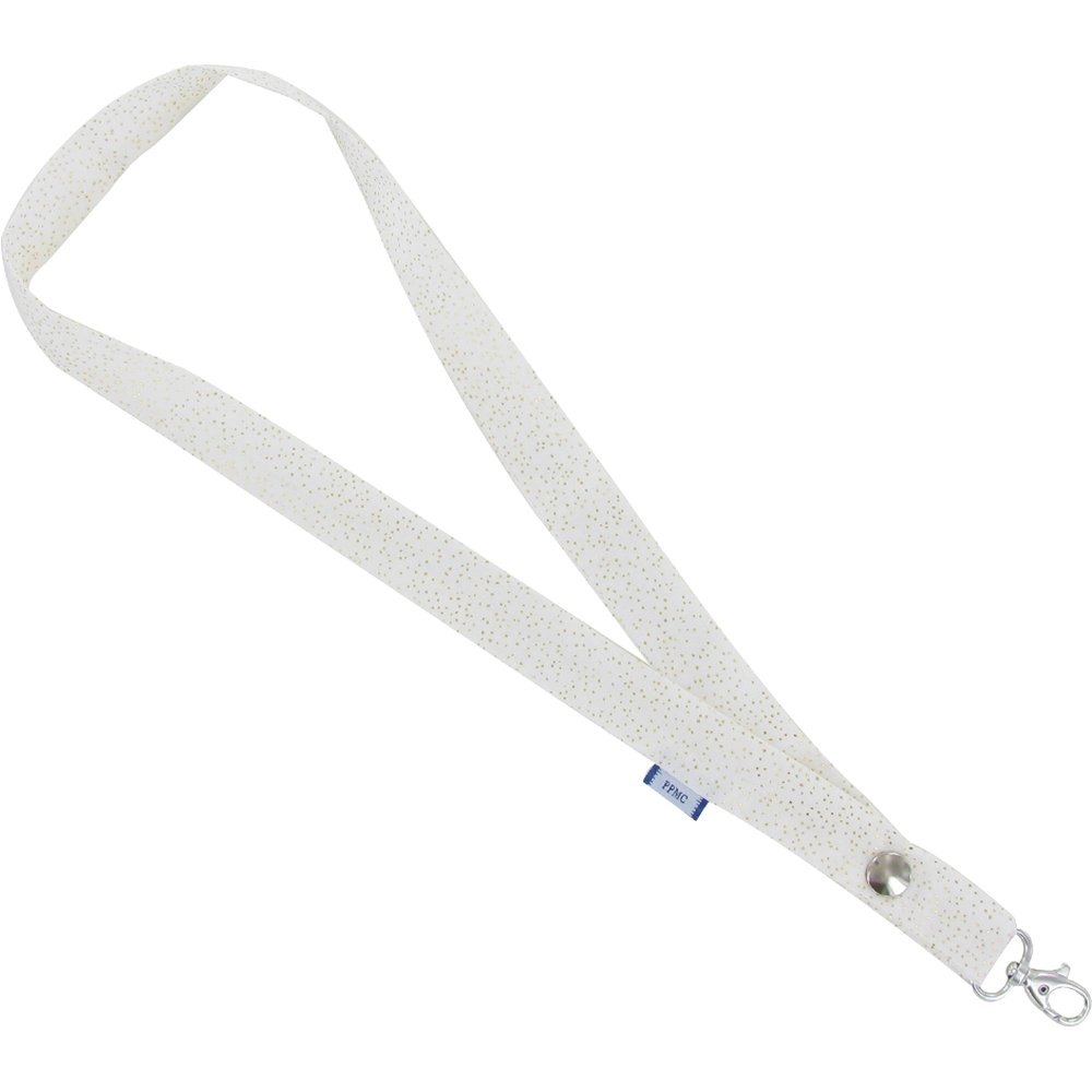 Porte-Clés Collier Blanc Pailleté