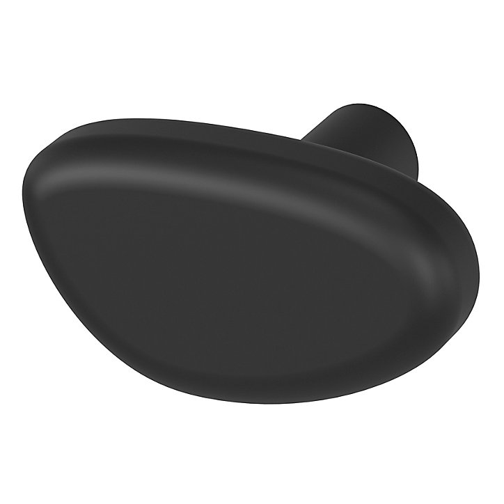 Bouton de meuble GoodHome Armel noir Ø4cm x l.2.1cm x h. 3cm x p.3cm