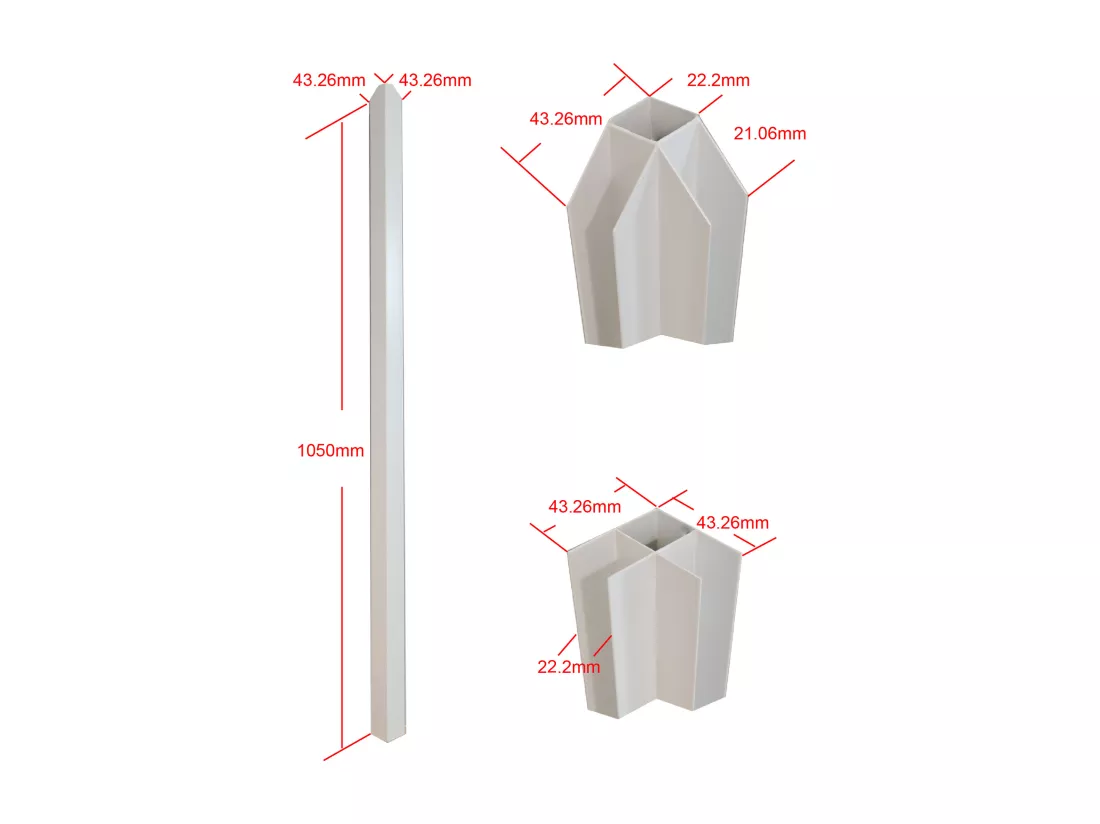 Verrière d'angle d'atelier en aluminium thermolaqué - L150 x L120 x H105 - Blanc - BAYVIEW