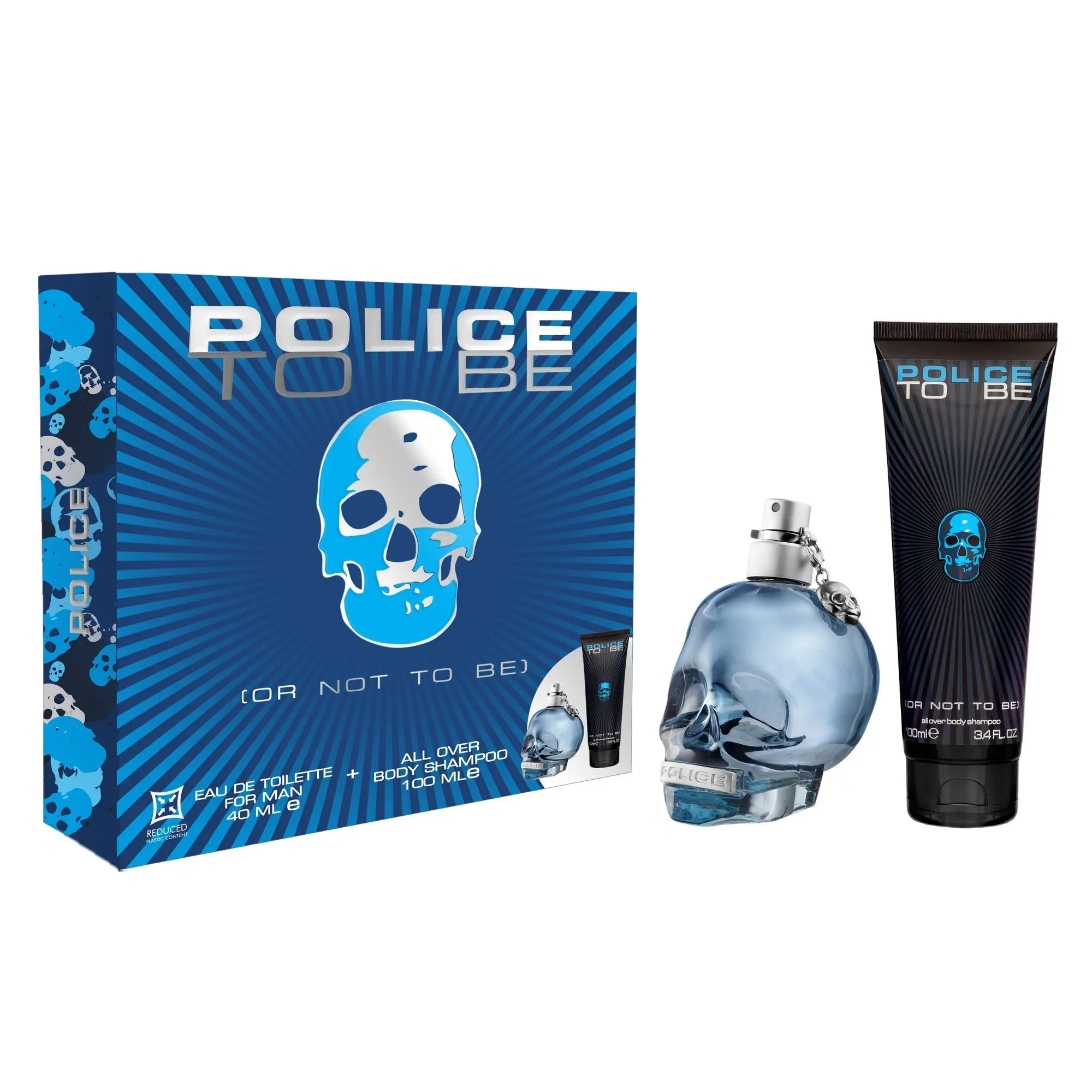 Police - Coffret Homme To Be or Not To Eau de toilette 40ml & Shampoing Cheveux et Corps 100ml- Homme
