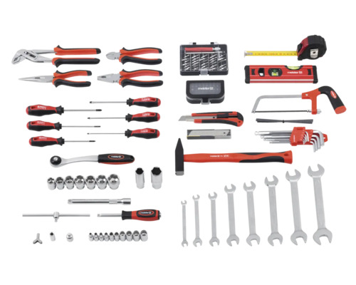 Master aluminium gereedschapskoffer, 132-delig.