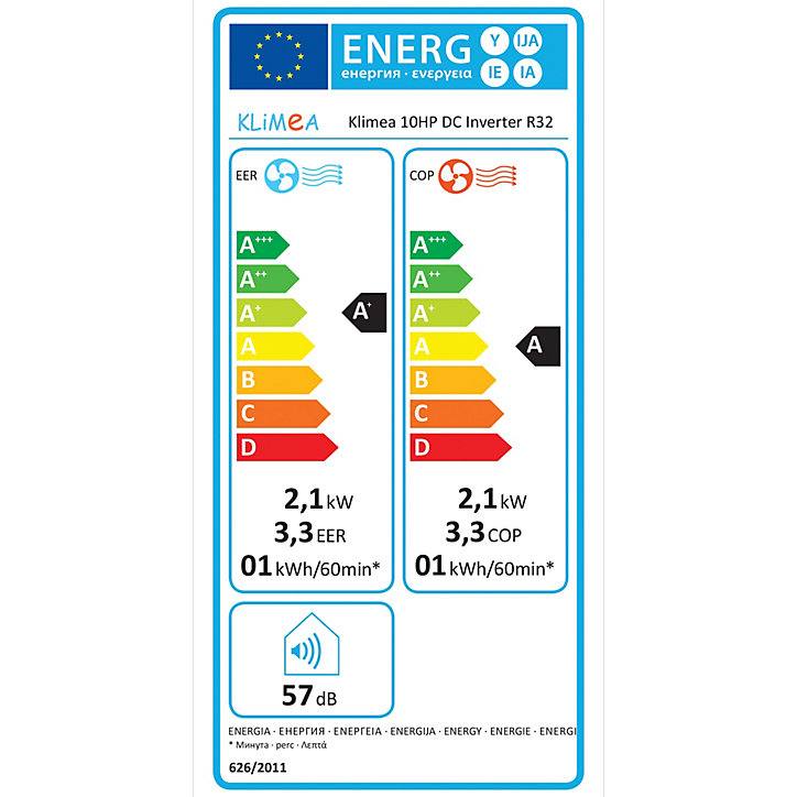 Climatiseur monobloc Klimea 10 HP DC Inverter + Wifi 2090W