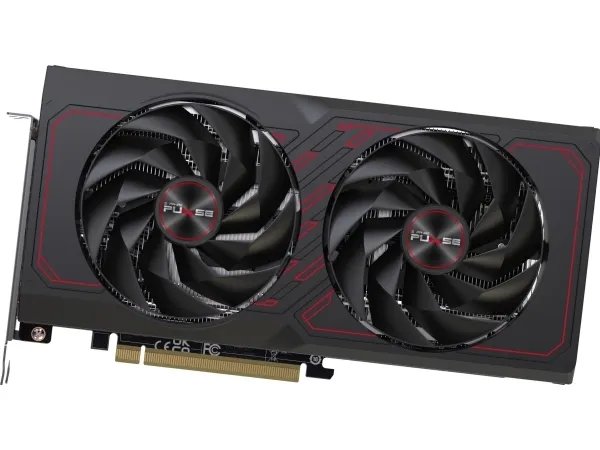 Sapphire Pulse Radeon RX 7600 XT 16GB - Grafikkort - Radeon RX 7600 XT - 16 GB GDDR6 - PCIe 4.0 x8 - 2 x HDMI, 2 x DisplayPort