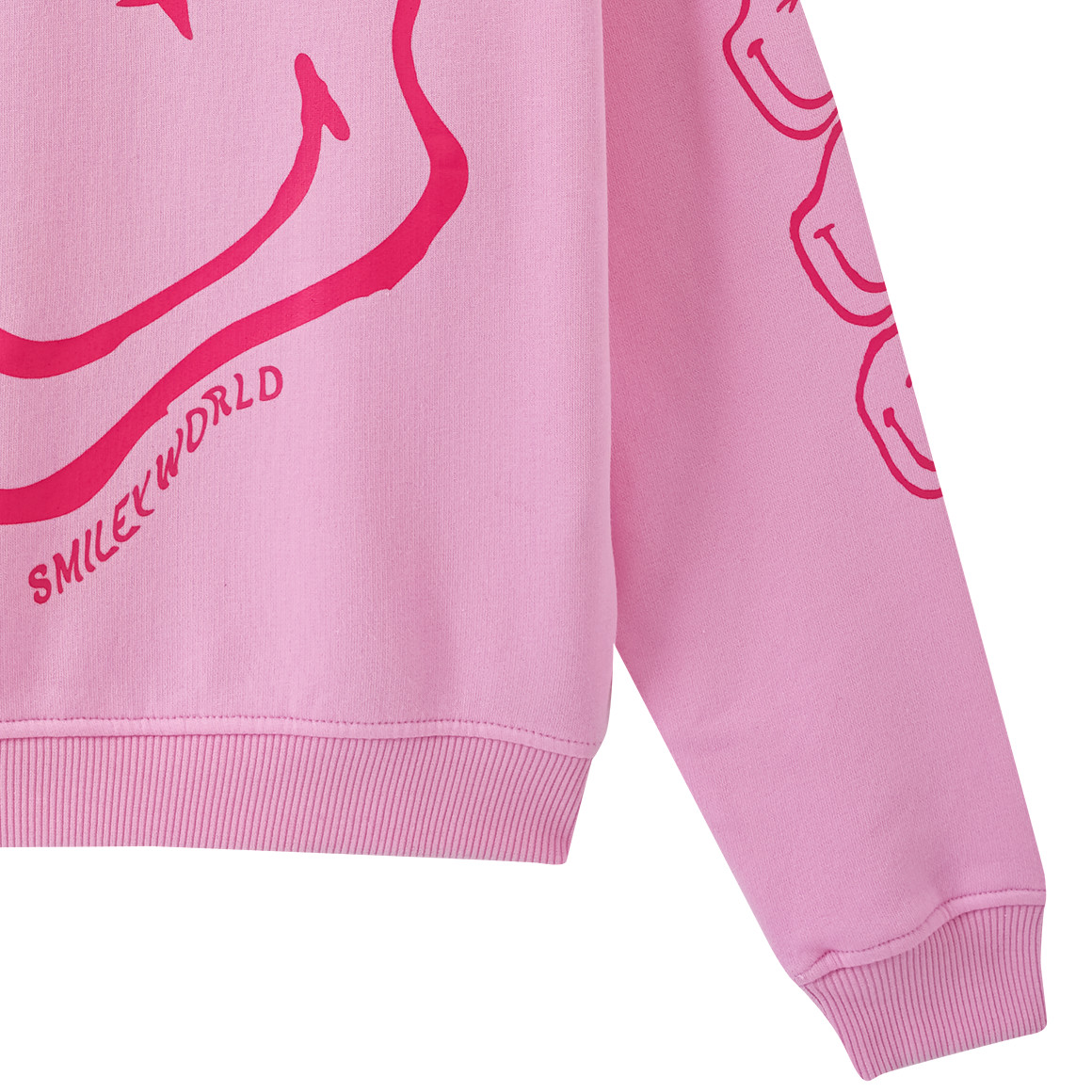 Beatwear SmileyWorld Sweatshirt mit Print pink