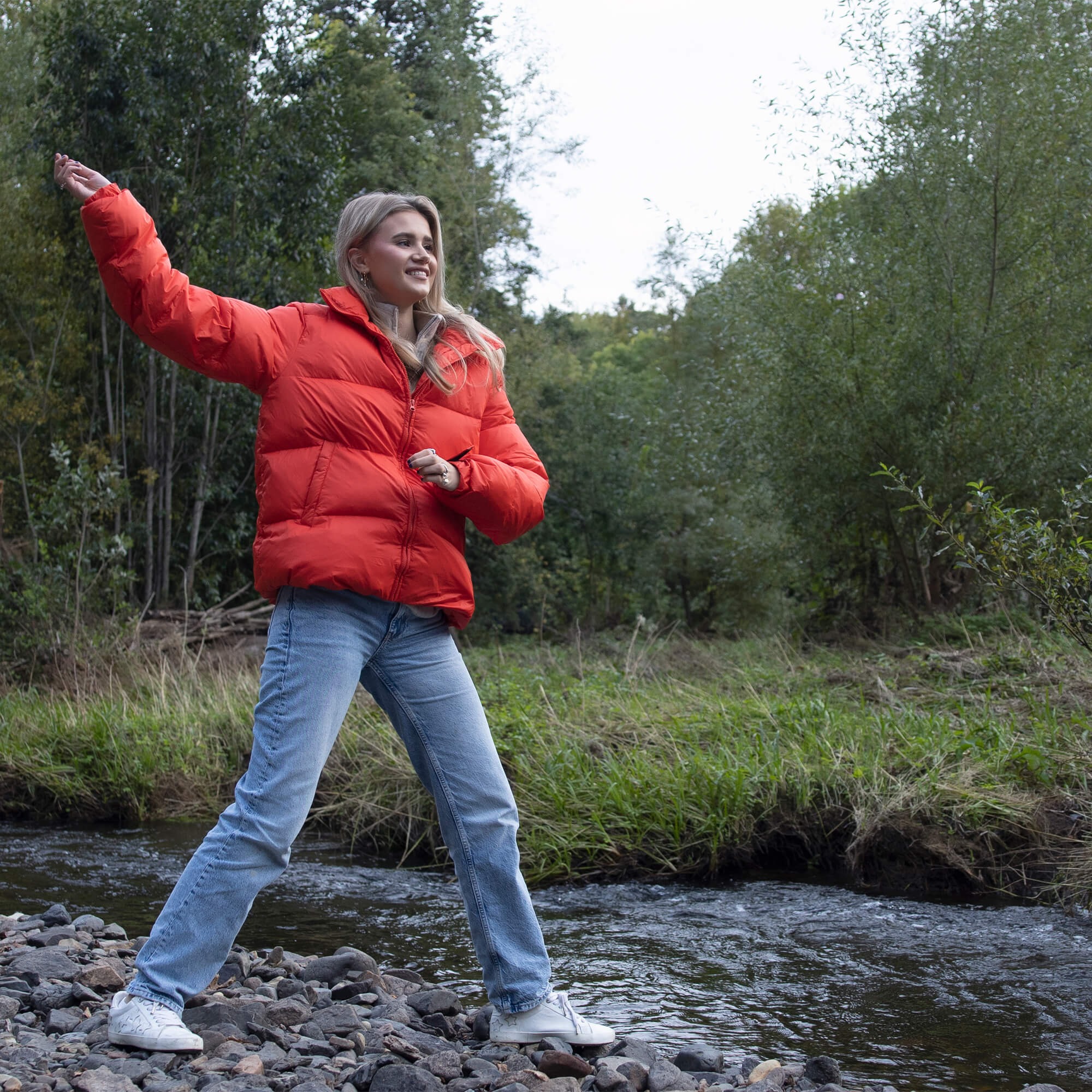 Atlas Down Jacket Dame Red Coral