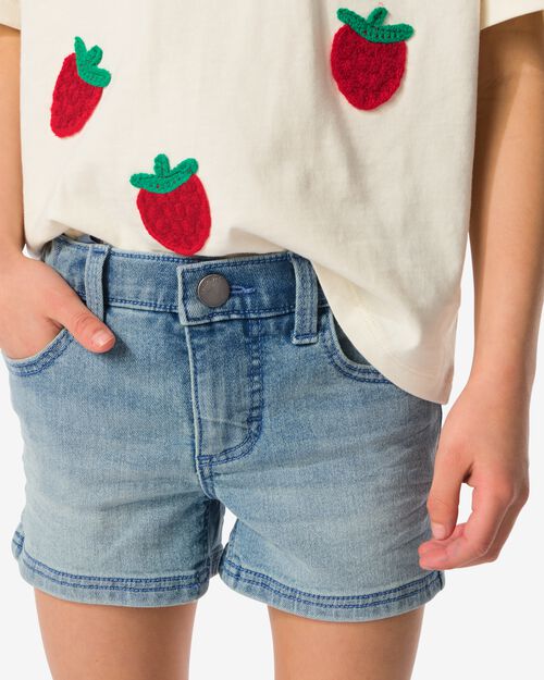 short jean enfant bleu clair