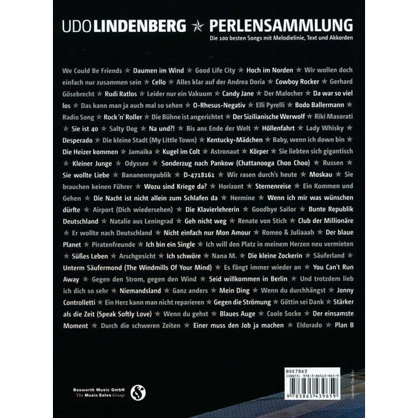 Bosworth Udo Lindenberg: Perlensammlung