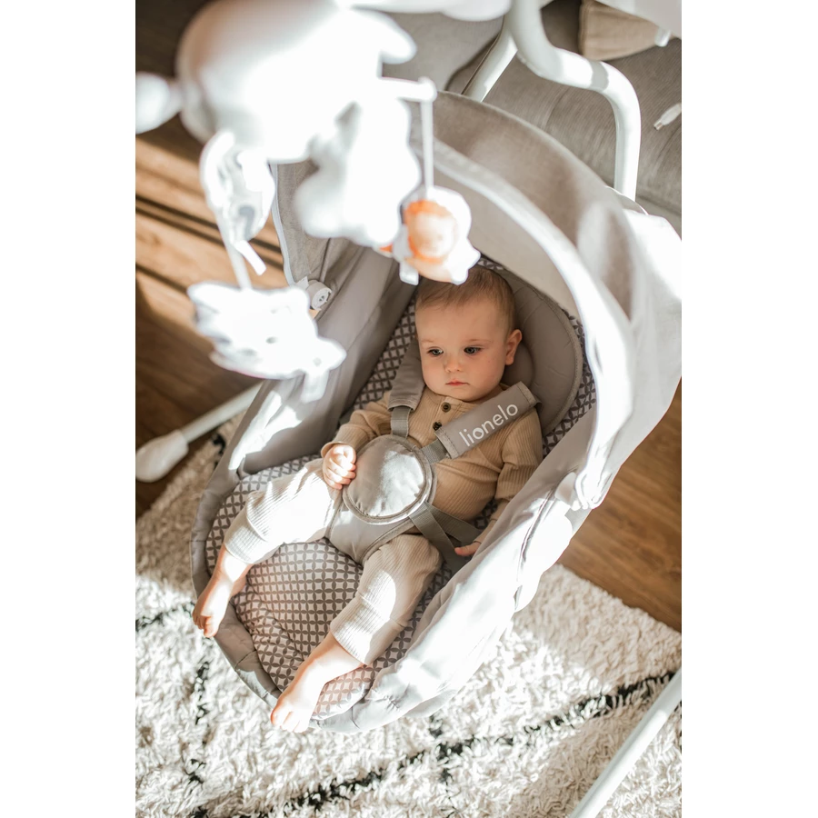 lionelo Babyschaukel Henny Grey Dove