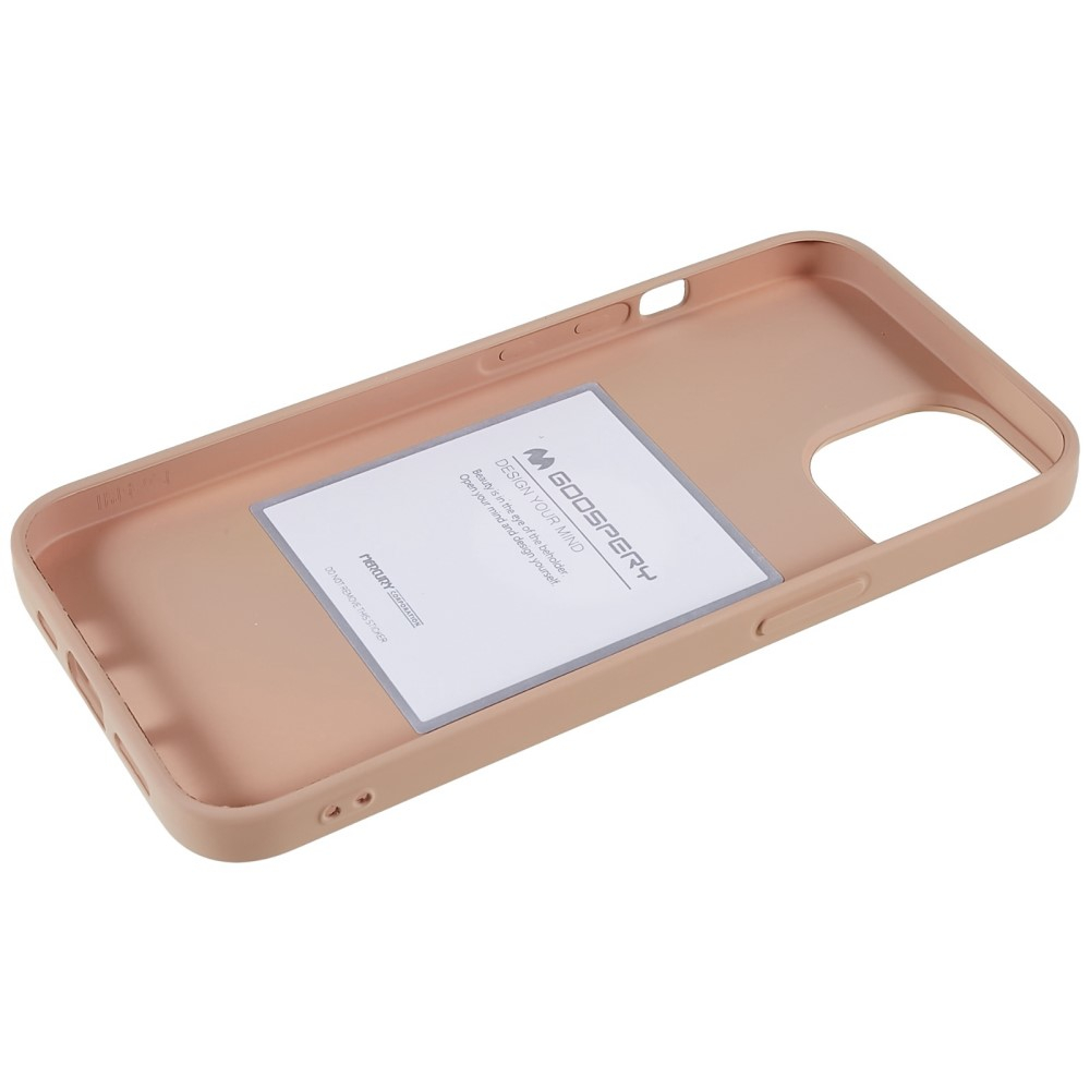 Mercury Goospery - iPhone 14 Gummi Case Hülle - Hellrosa (Matt)