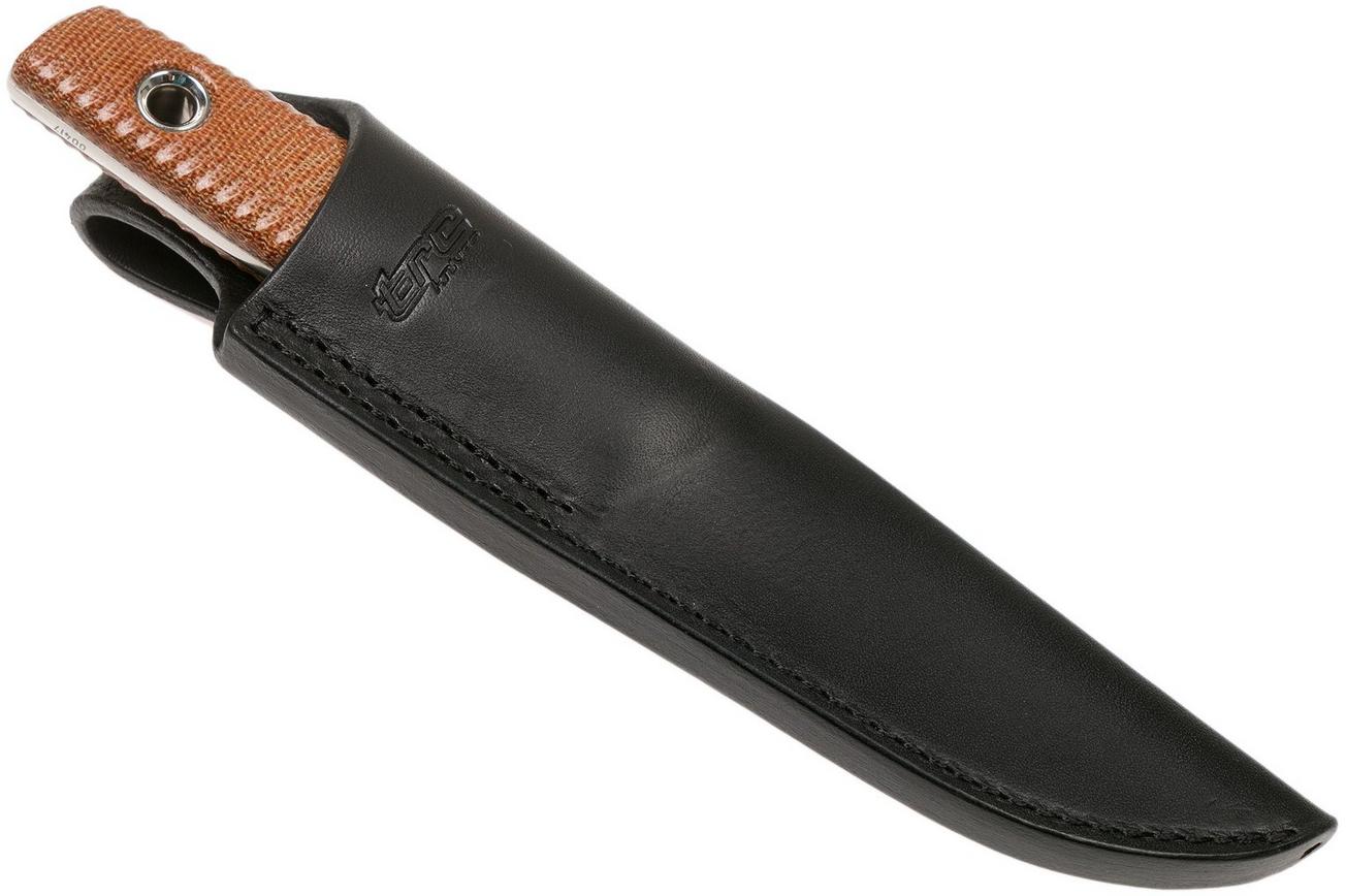 TRC Knives Classic Freedom, FFG, Brown Canvas Micarta outdoormes