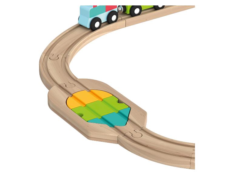 Houten treinset