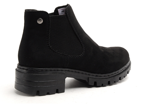Rieker boots bottine plates femme 76884 noir