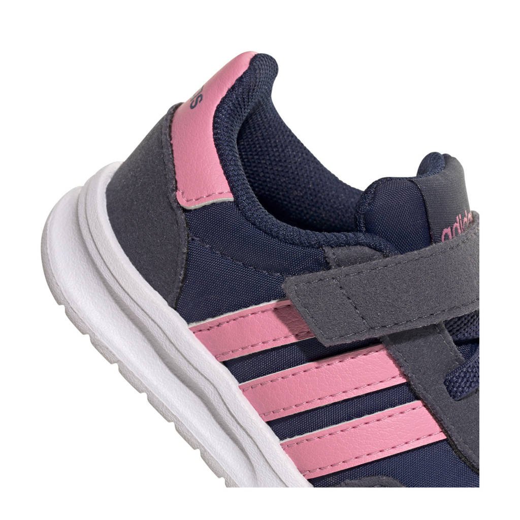adidas Run 70s 2.0 sneakers donkerblauw/roze