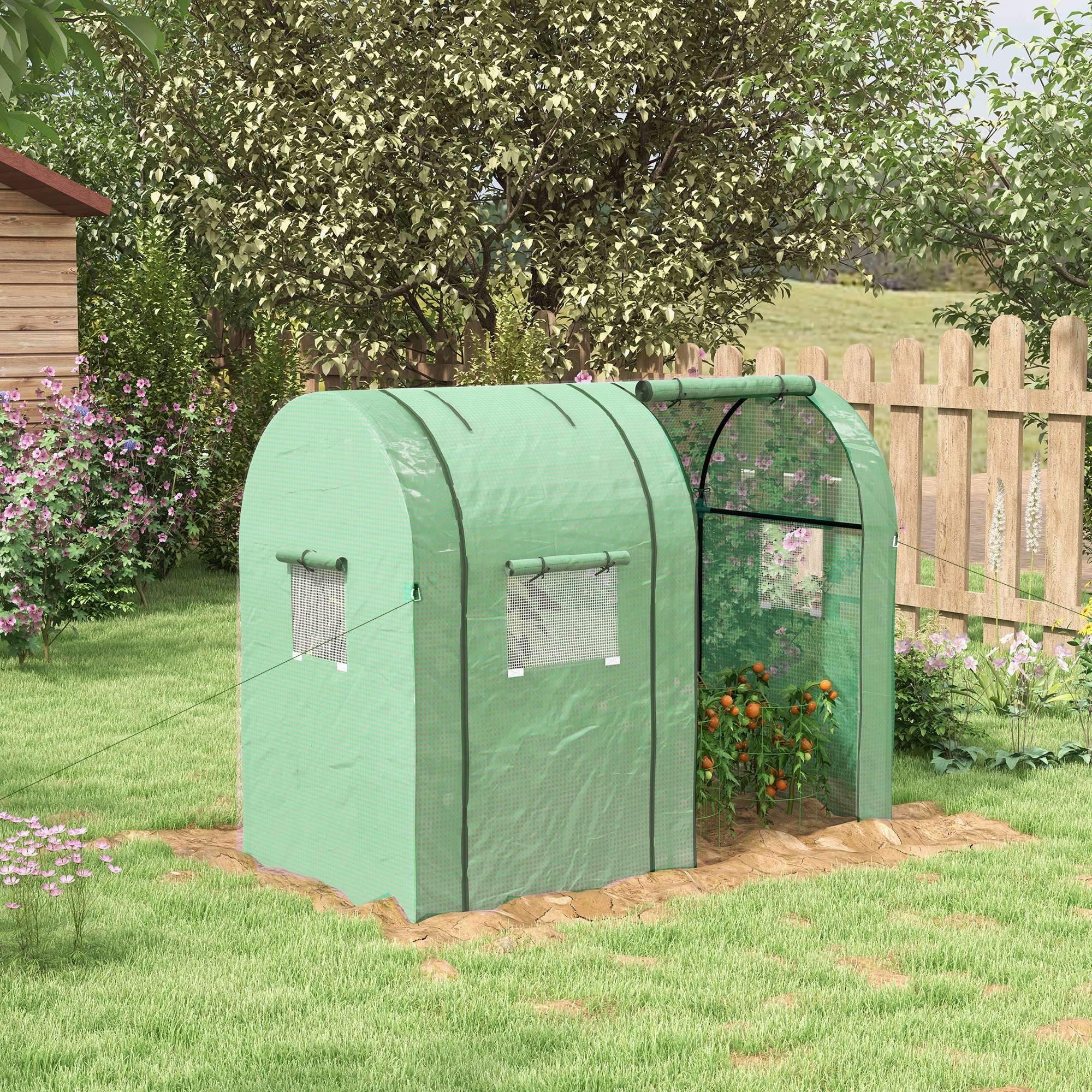 Estufa de jardim Outsunny Green