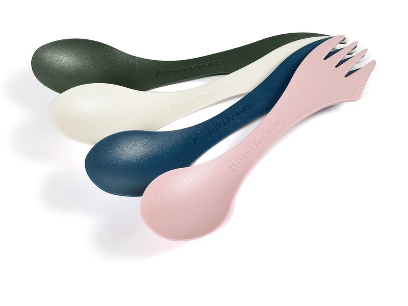LIGHT MY FIRE Outdoor-Besteck-Set Spork original 4-pack Essbesteck für unterwegs