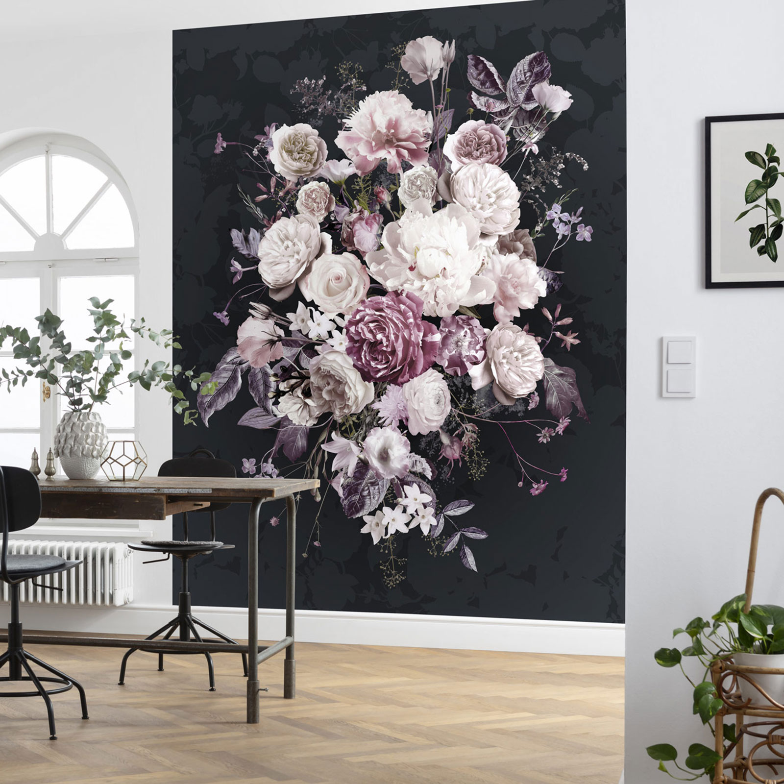 Vlies-Fototapete BOUQUET NOIR -200x250 cm