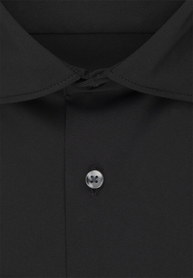 Seidensticker Performance shirt Slim Long sleeve Kent-Collar Uni Black