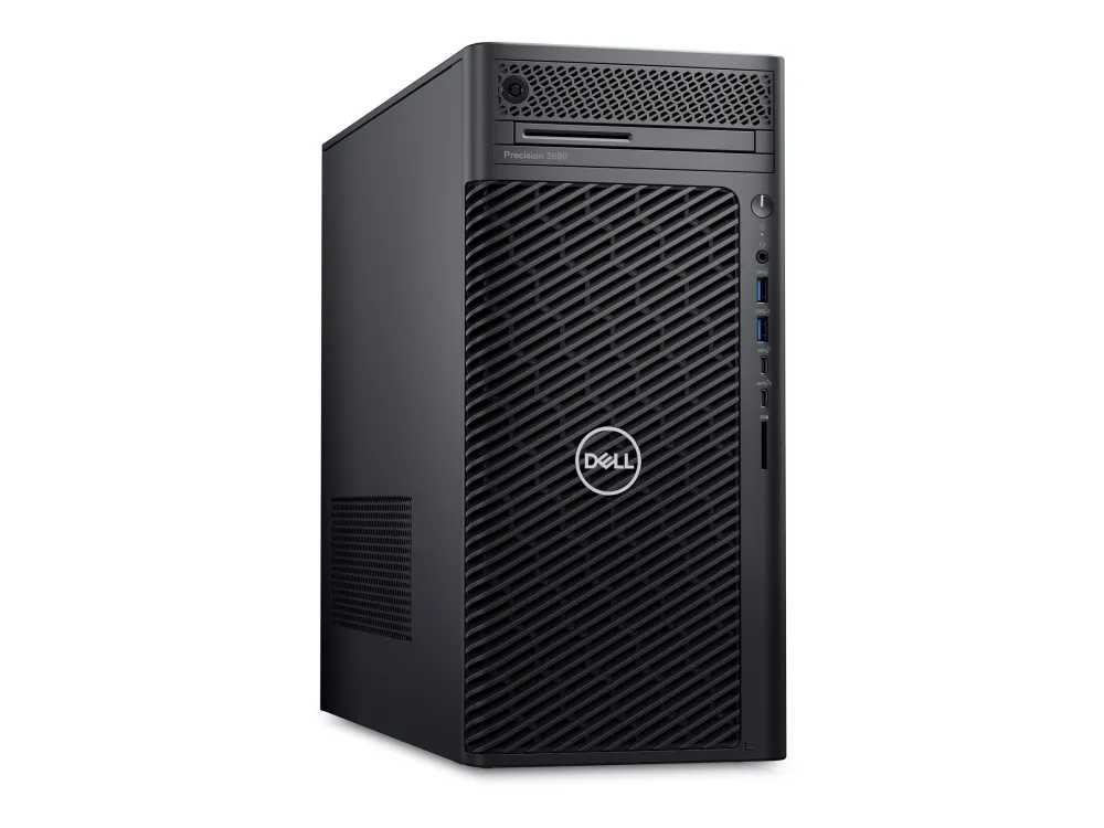 Dell Precision 3680 - Præstationstårn 1 x Core i7 i7-14700K / op til 5.6 GHz - vPro Enterprise - RAM 32 GB - SSD 1 TB - NVMe - UHD Graphics 770 - Gigabit Ethernet - Win 11 Pro - skærm: ingen - sort, sort (tastatur) - BTS - med 3 års Basic Onsite Serv