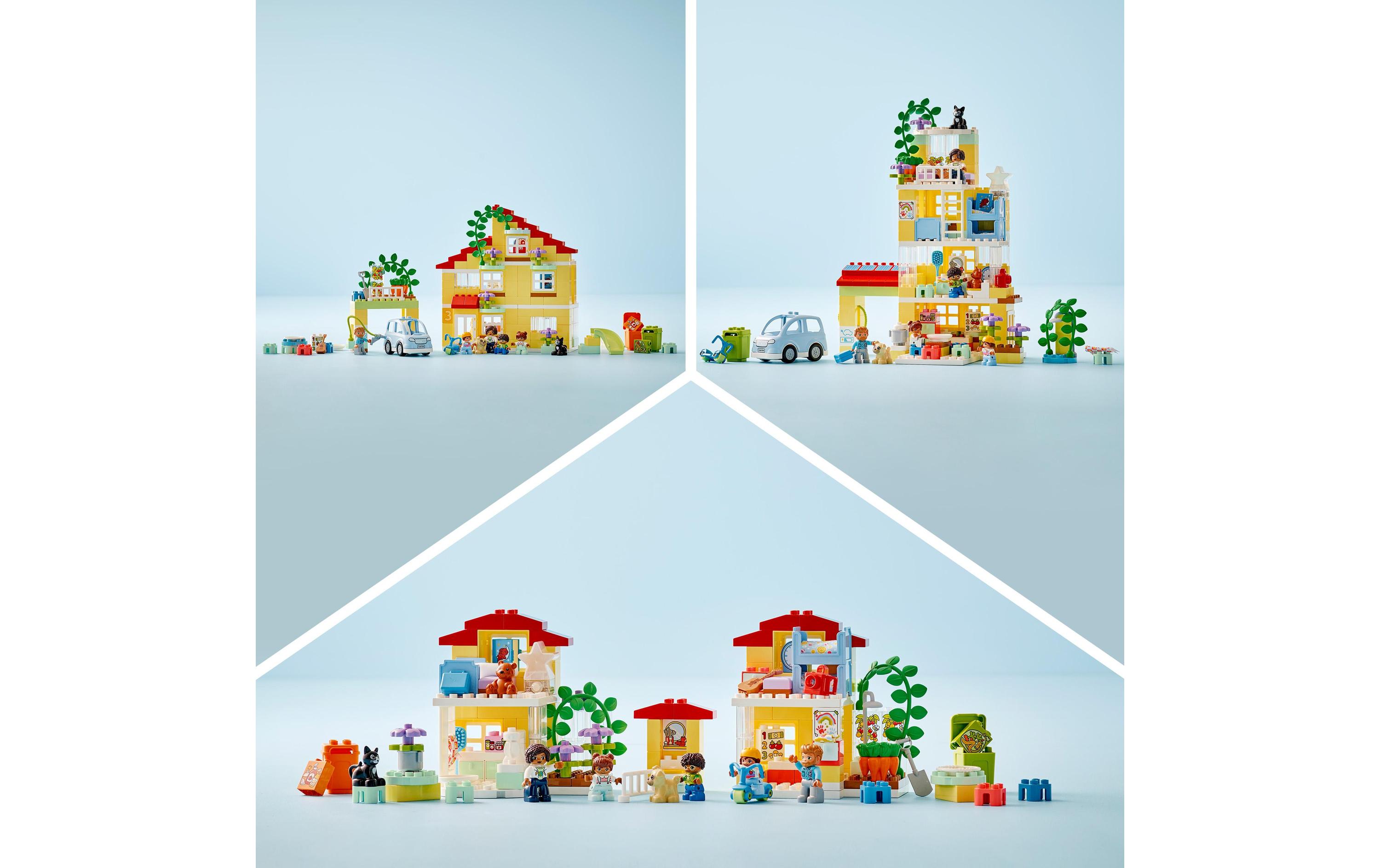 DUPLO® 3-in-1-Familienhaus 10994<br>Vielseitiges Spielset zum Entdecken, Lernen und Spielen