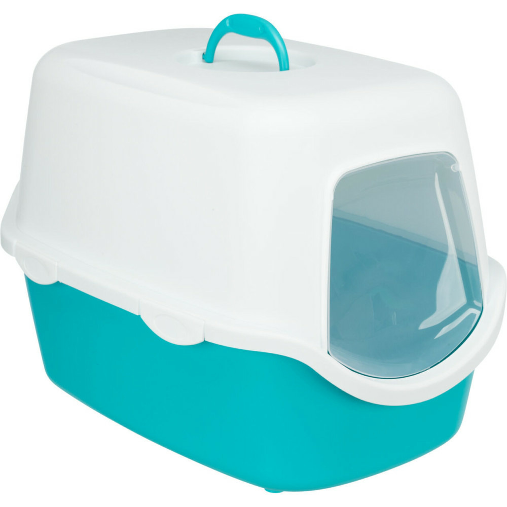 Maison de toilette vico 40 x 56 cm x h40 turquoise pour chat