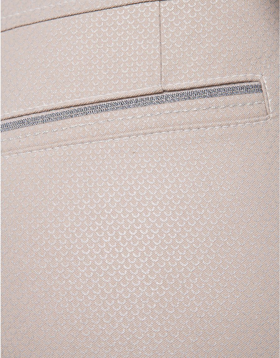 Pantalon beige imprimé