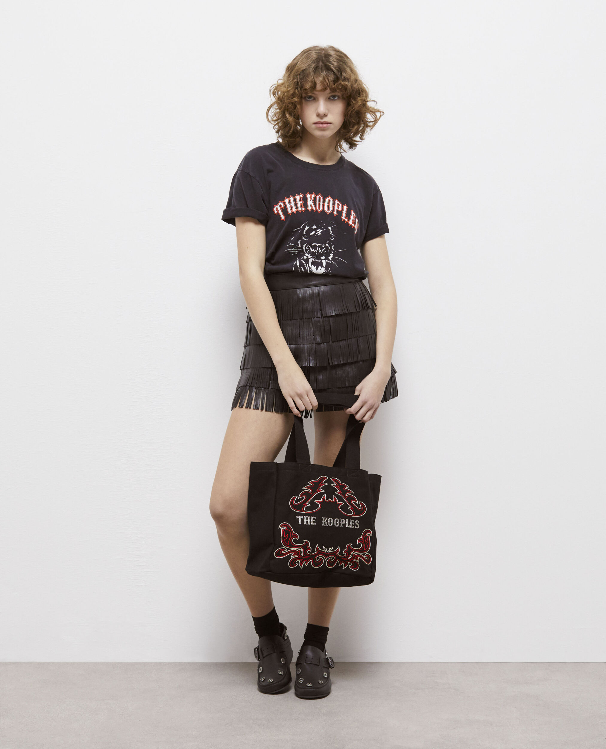 T-shirt sérigraphié noir