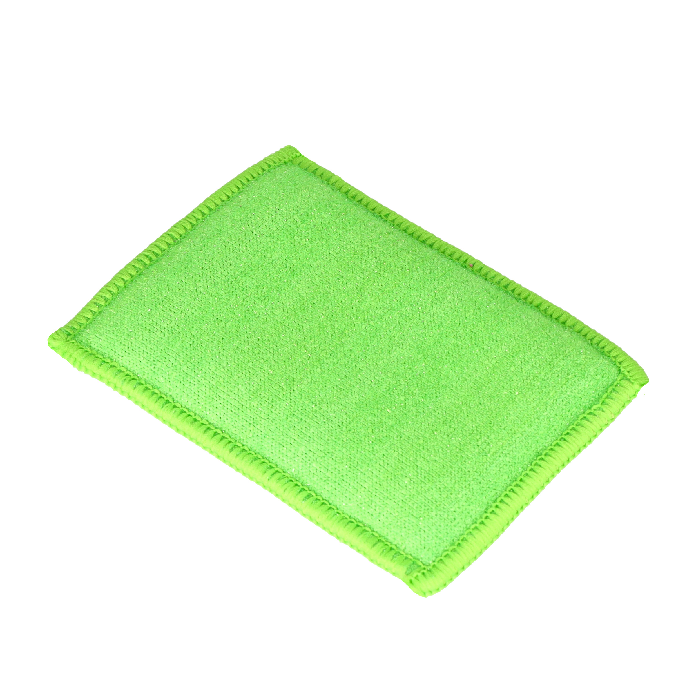 (11x8cm) Mikrofaser Scheuer Schwamm Doppelseitiger Küchen Lappen Reinigungs Schrubber - Assortiert
