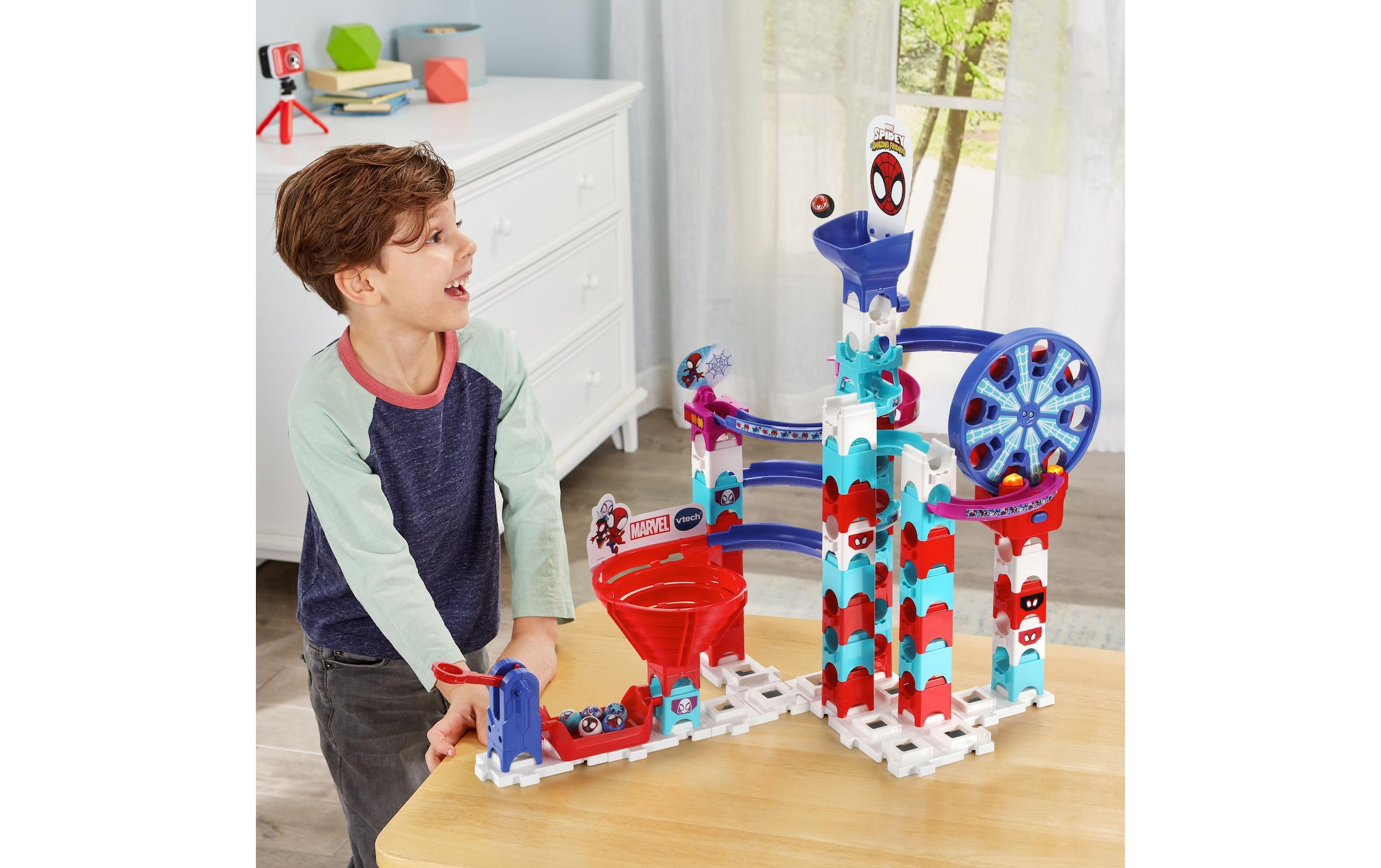 Vtech® Kugelbahn »Marble Rush – Spidey Super Spin Challenge«