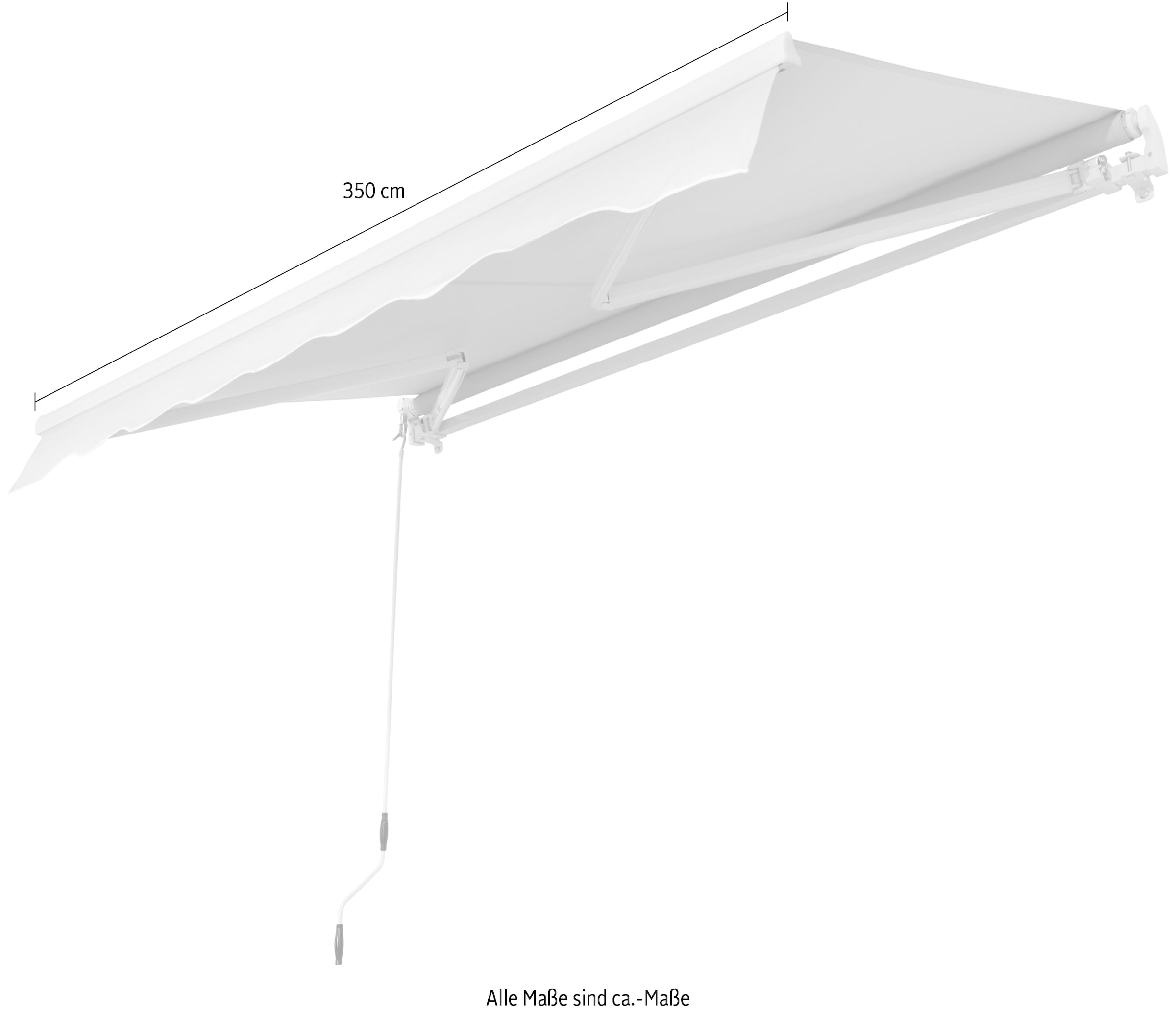 KONIFERA Klemmmarkise Breite/Ausfall: 350/150 cm