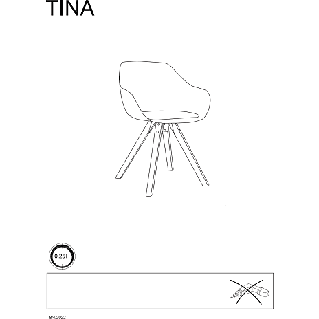 Tina spisebordsstol - hvid