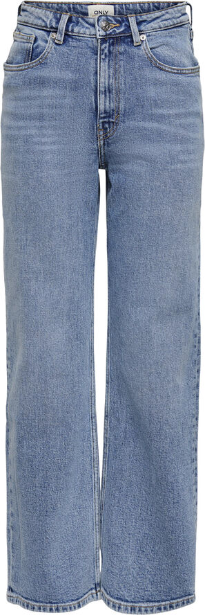 ONLY ONLJUICY LIFE HW WIDE LEG NOOS Medium blue denim/nas365