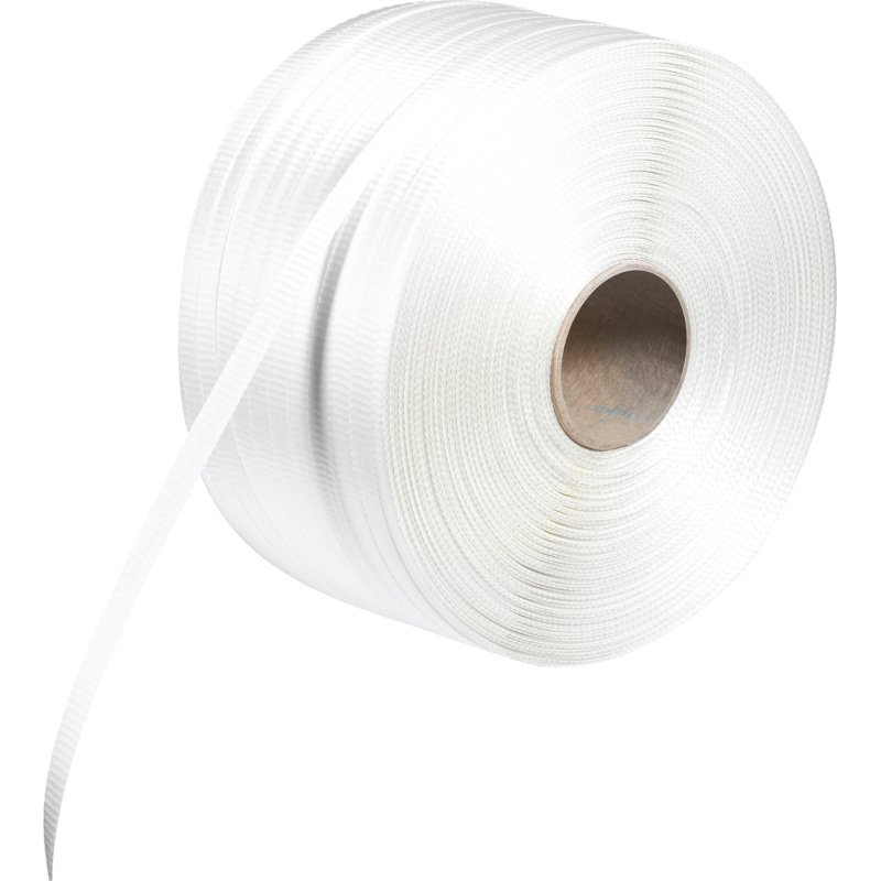 Bobine de cerclage feuillard textile 13 mm x 1100 mètres- Lot de 2
