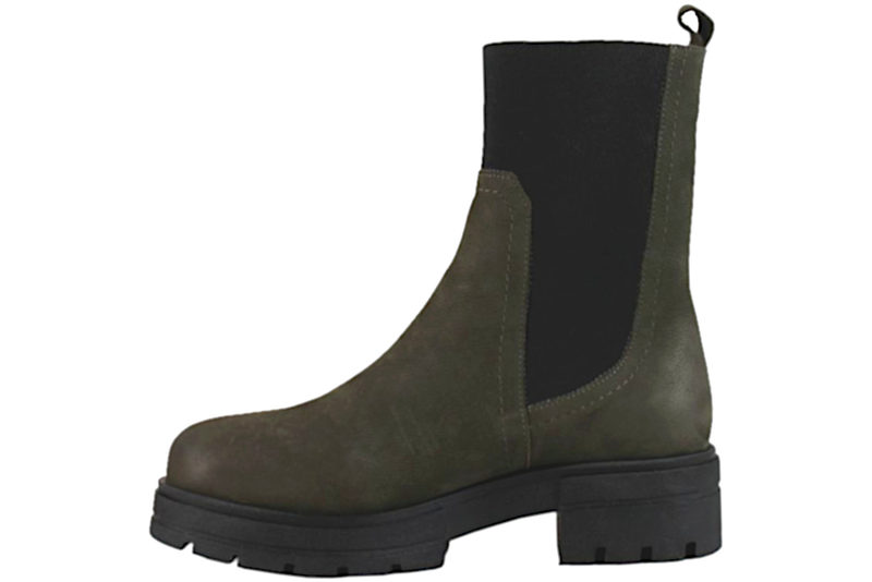 BELLA MODA STØVLE I OLIVENGRØNT NUBUCK