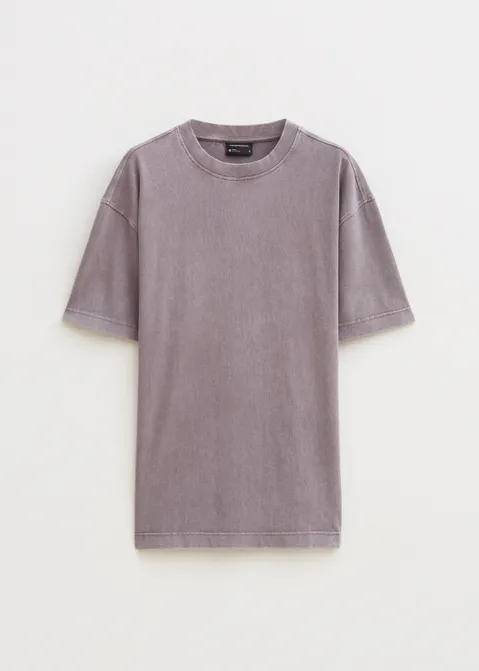 Oversized t-shirt washed paars (PRS.M)