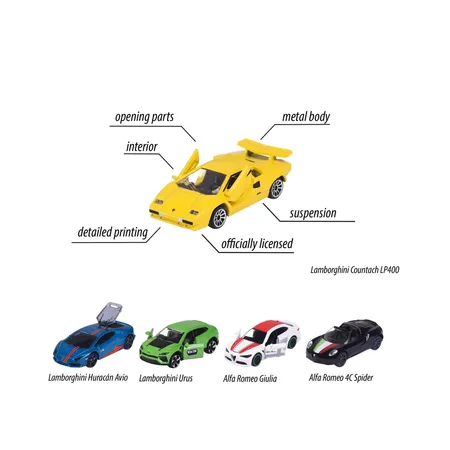 Majorette Dream Cars Italy, 5er Geschenkeset
