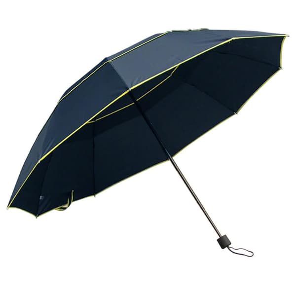 Vindtett Paraply, 130 cm - Blå