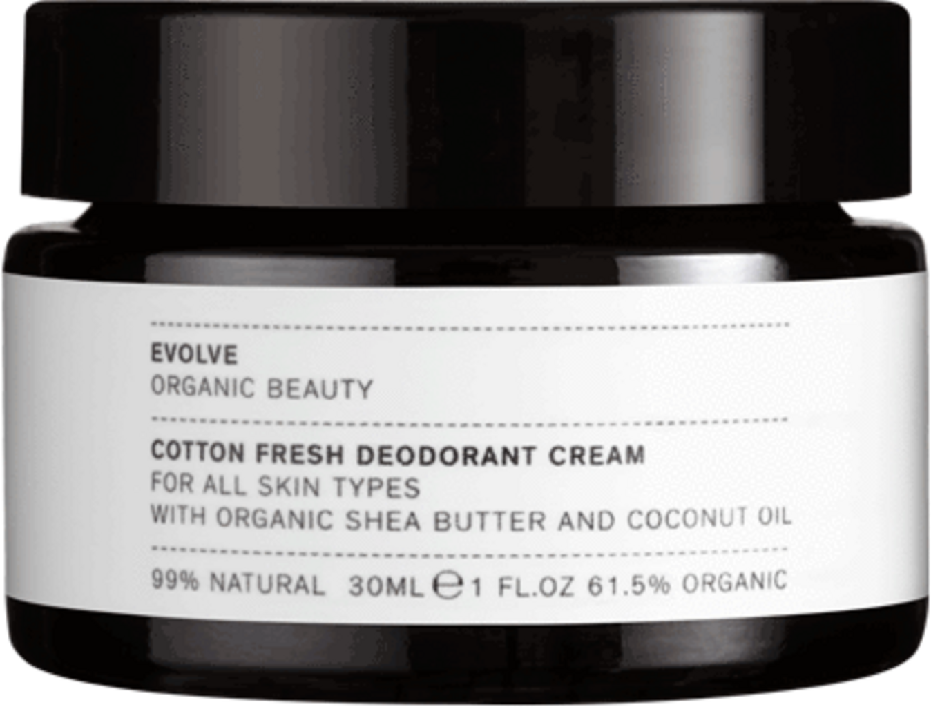 Evolve Organic Beauty  Cotton Fresh Deodorant Cream, 30 ml